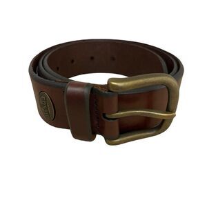 Fossil brown leather mens belt size 36